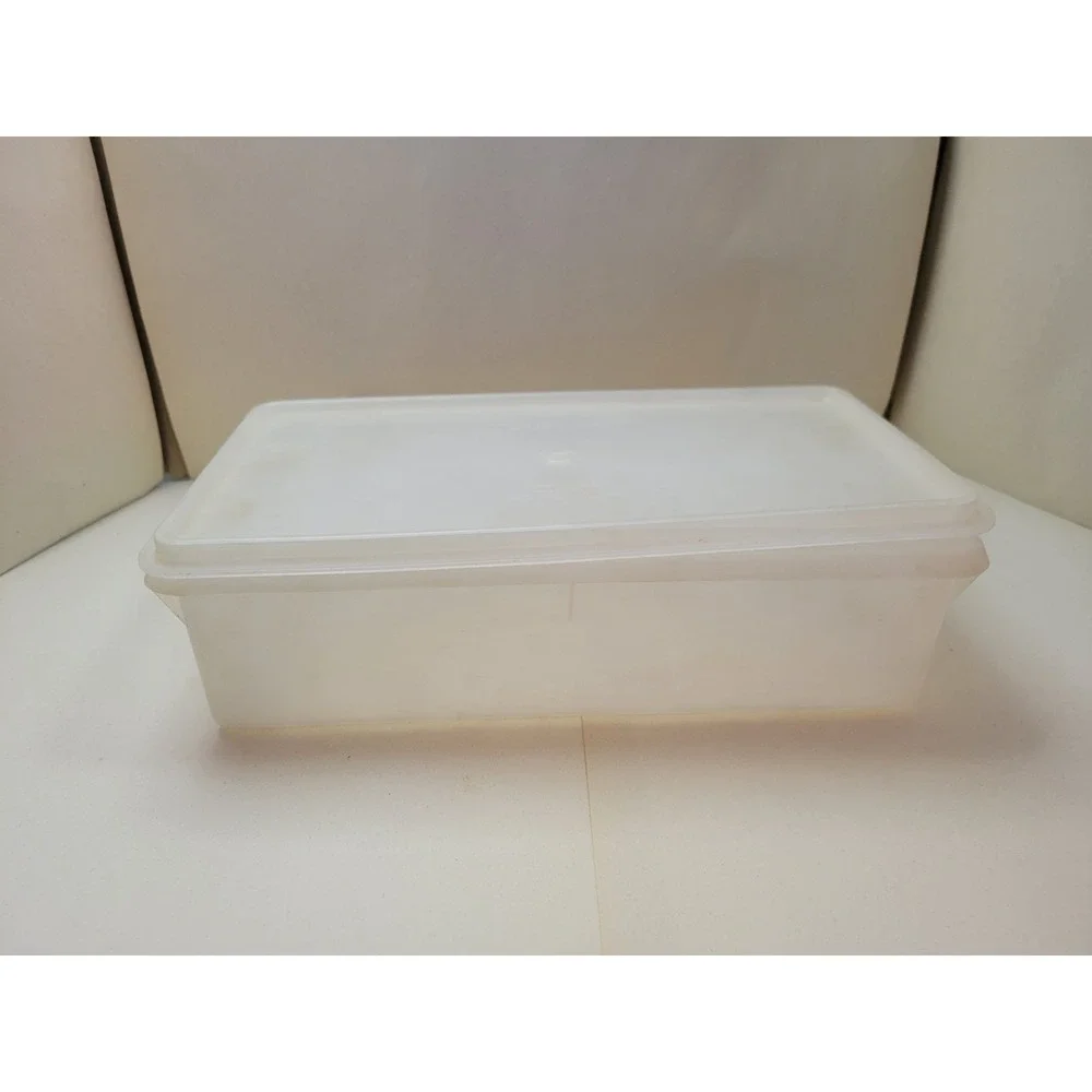 Vintage Tupperware Craker Keeper #677-1 and Lid # 678-3  Bacon and Meat Keeper